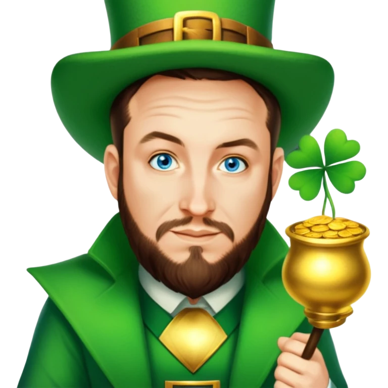 Celebratory Leprechaun emoji