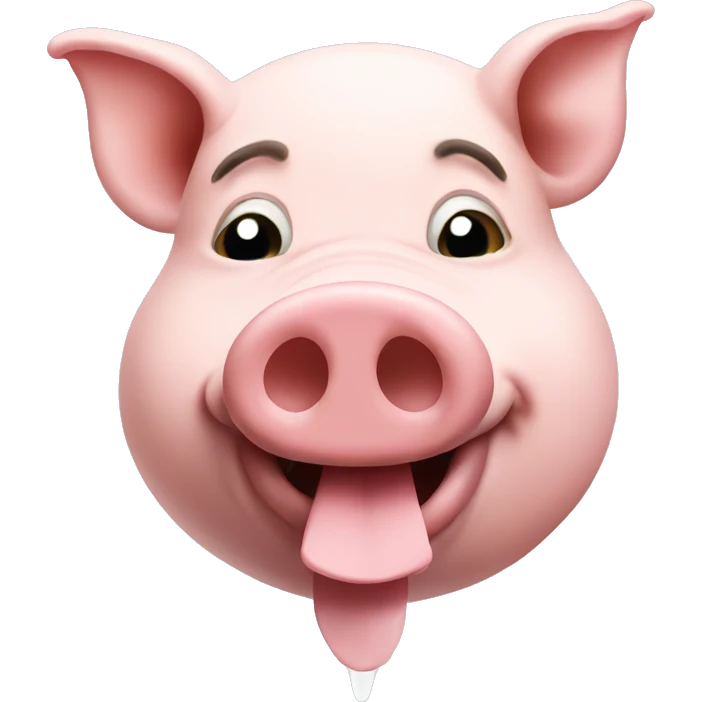 Pig vaping emoji