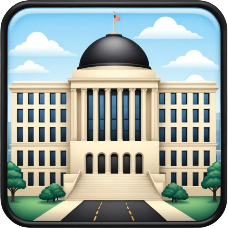 make the beautiful president's office building emoji