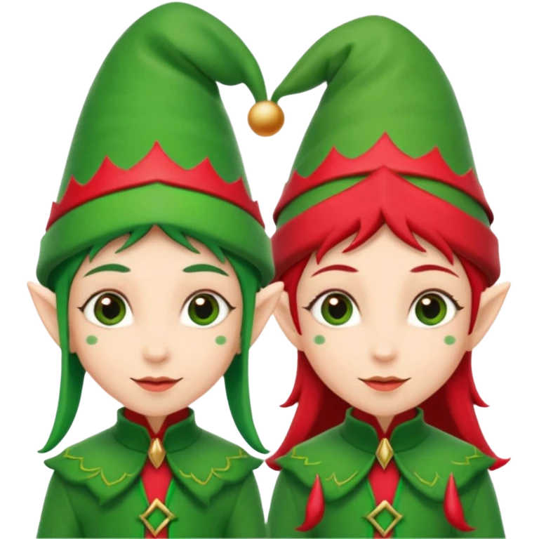 create a realistic Christmas elves emoji