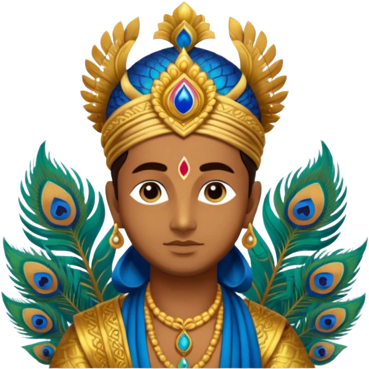 lord murugan with peacock and vel emoji