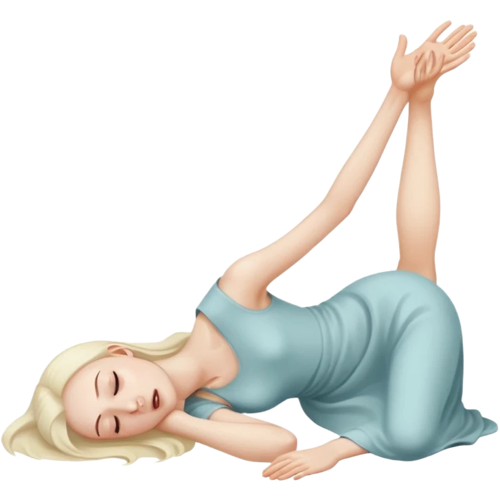 Girl fainting because of anorexia emoji