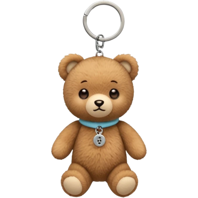 Mini plush key chain – tiny teddy bear or animal plush. emoji