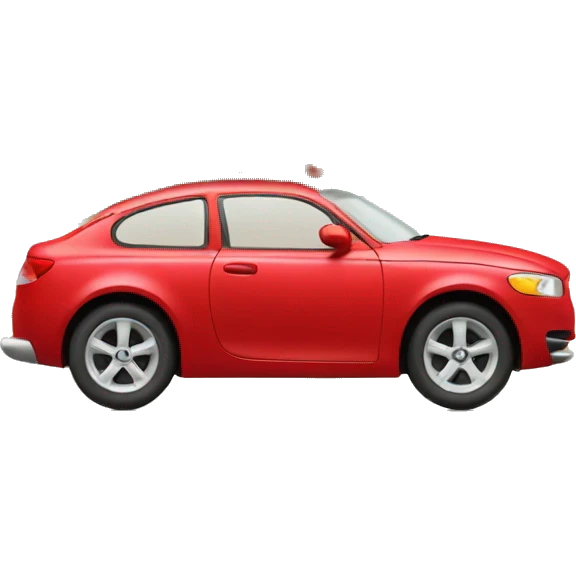 Christmas red Car with Christmas Tree  emoji