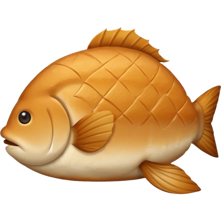 delicous fish-shaped bun like simple emoji for using app  emoji