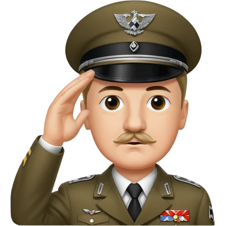 Hitler saluting emoji