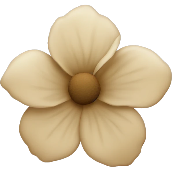 Beige flower emoji