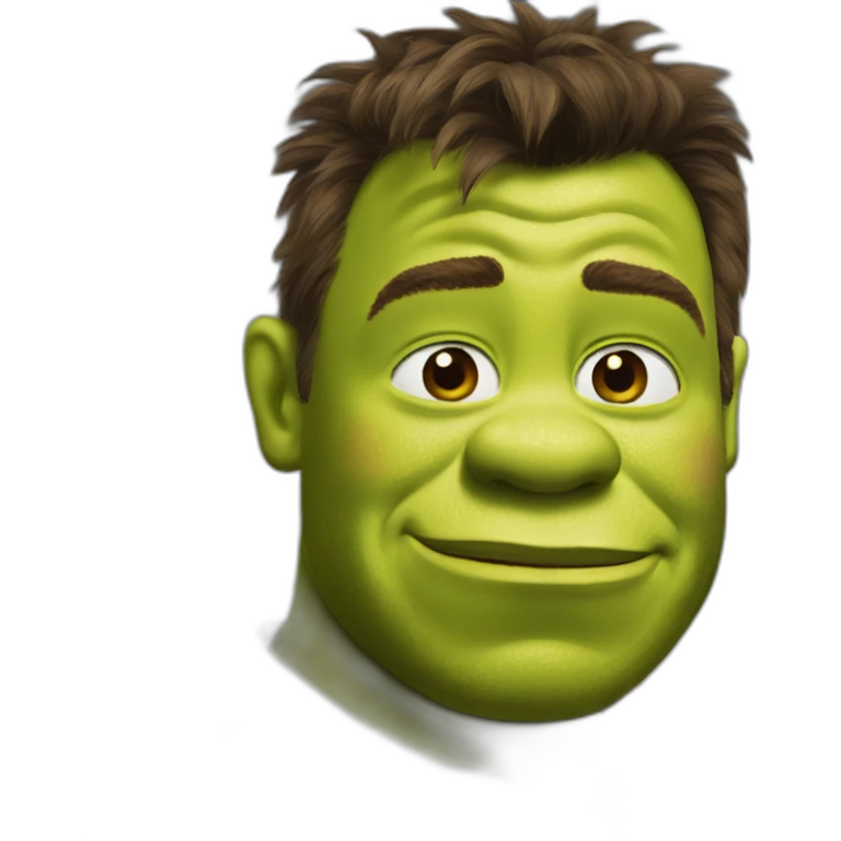 shrek as rick astley emoji