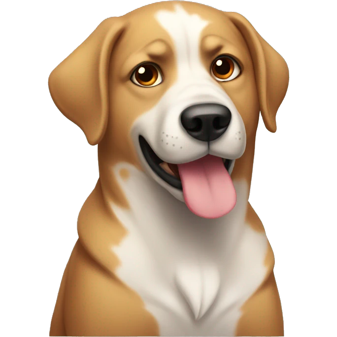 Perro con calor emoji
