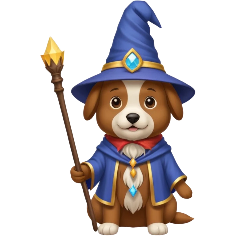 Dog wizard emoji