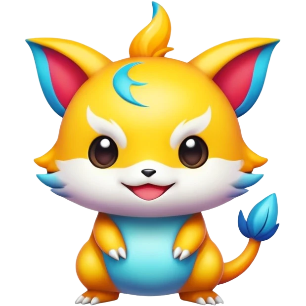 colorful chibi Fakémon-creature emoji