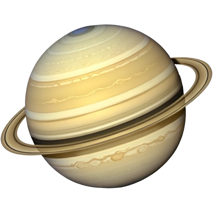 planet Saturn with rings emoji