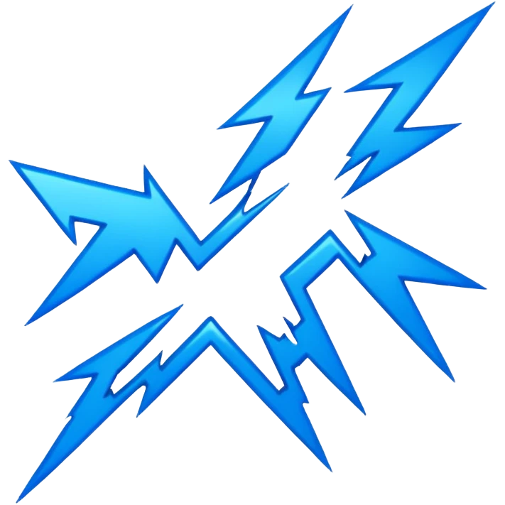 cyberpunk lightning emoji
