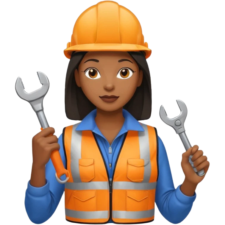 City Maintenance Worker black woman emoji