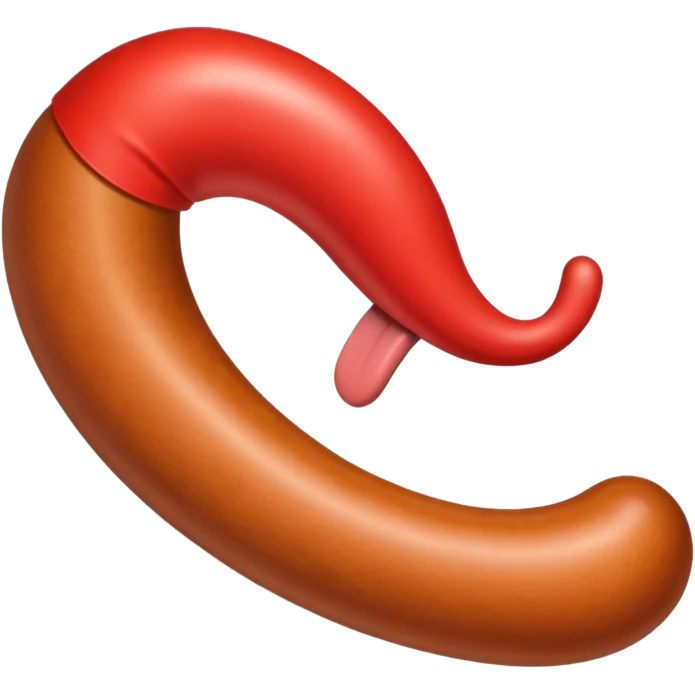 a long tongue cut out like a sausage, modeled after the Prljavo Kazalište band's emblem emoji