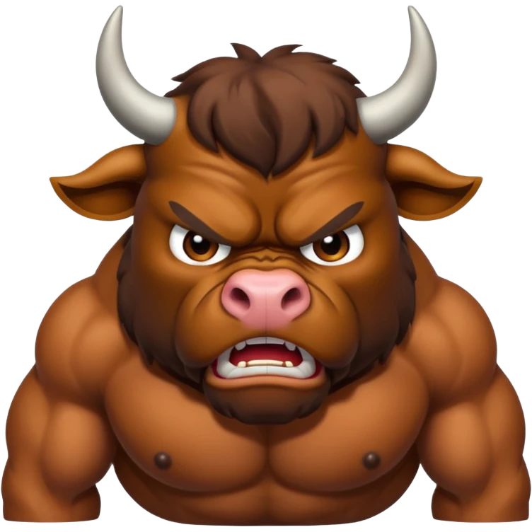 Pissed off bull emoji