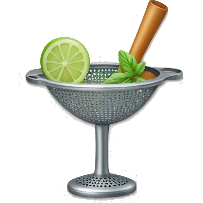 cocktail strainer emoji