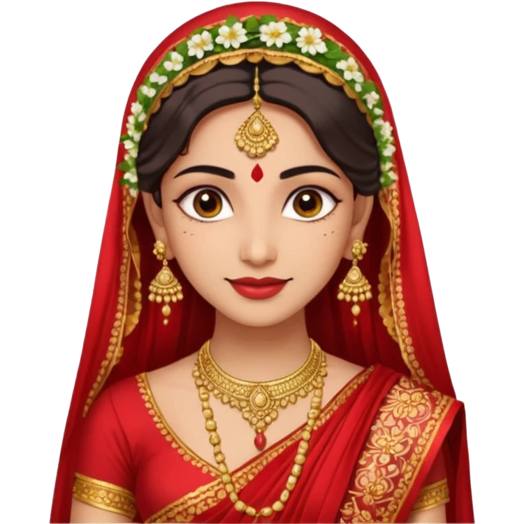 Indian bride bright skin emoji