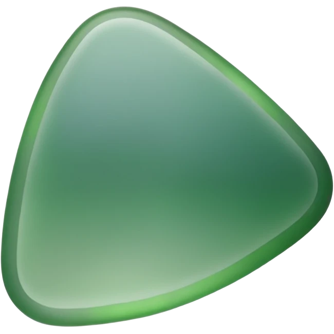 greenish sea glass with uneven edges emoji