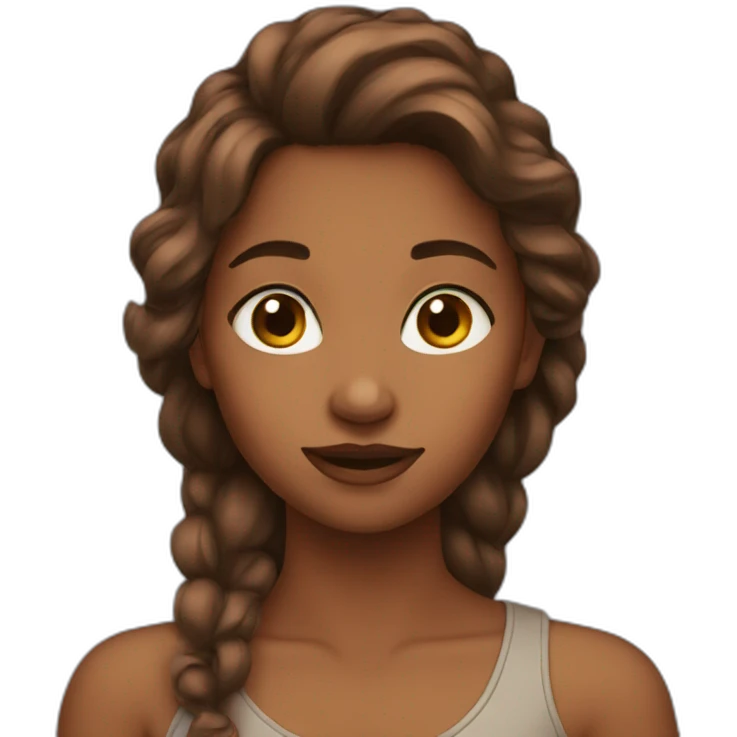 brownhared girl emoji