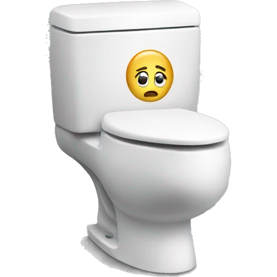 toilet with protruding head emoji