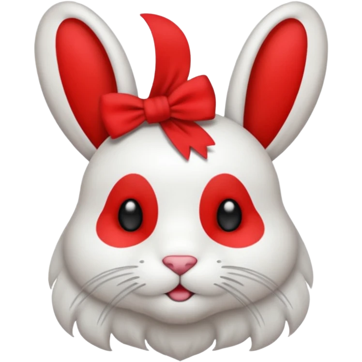 Conejo con un lazo emoji