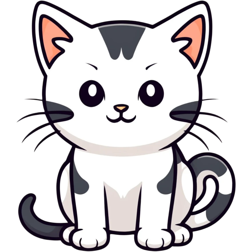 Three footed kitten emoji