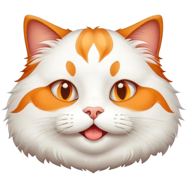 Happy fat cat emoji