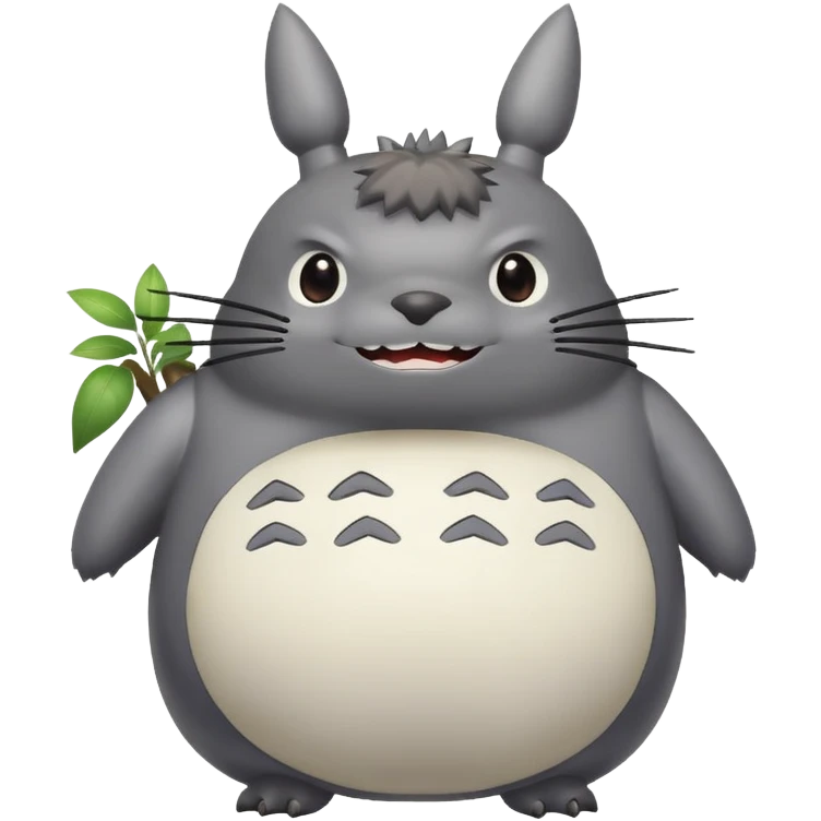 Smiling Totoro  emoji