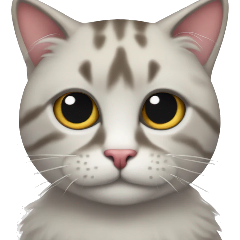 Gato con ojos de corazón y lengua de fuera emoji