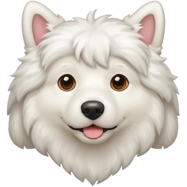 Perro blanco churoso macho emoji