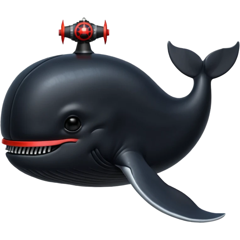 Une baleine dark vador emoji