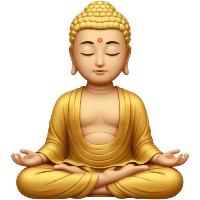 meditating buddha closed eyes emoji