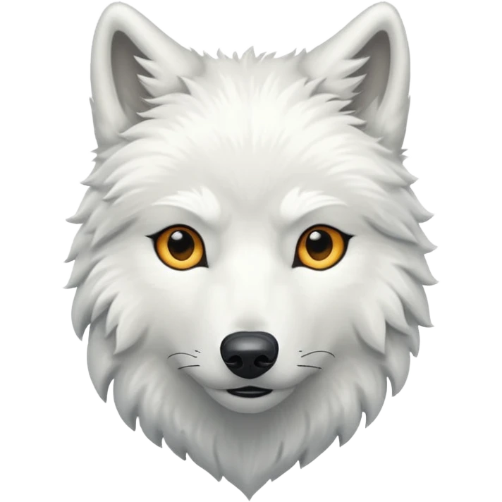 White wolf emoji emoji