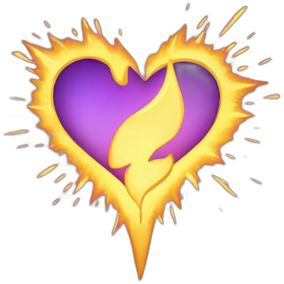 Spark heart emoji