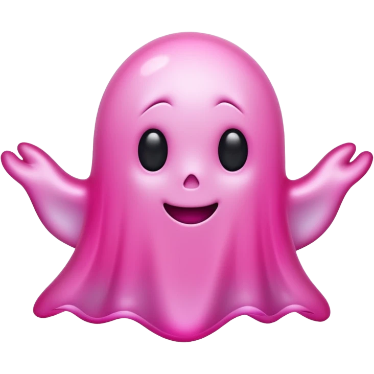 pink ghost emoji
