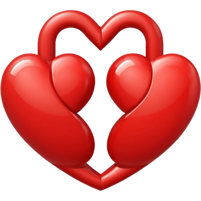 Connected hearts emoji