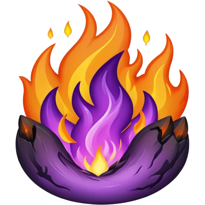 A purple fire emojis emoji