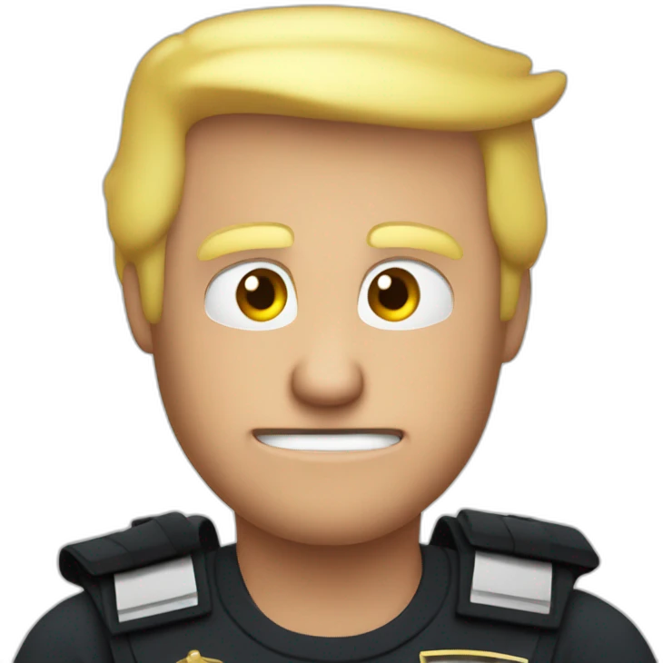 trump-getting-arrested emoji