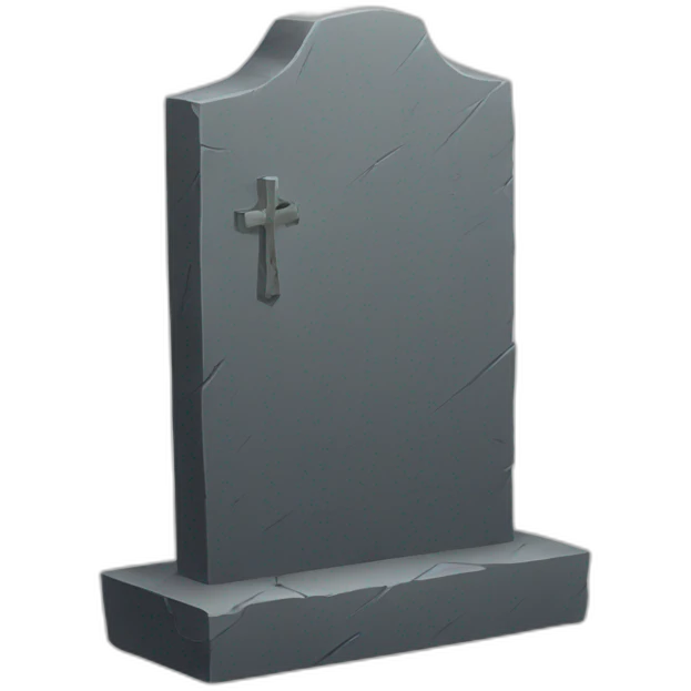 witherd grave stone emoji