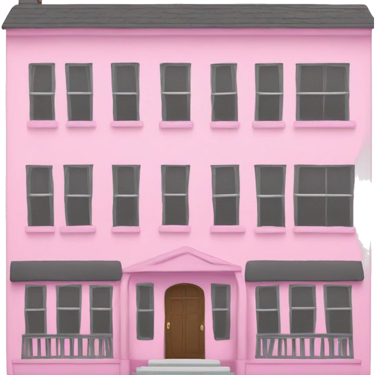 Pink house  emoji
