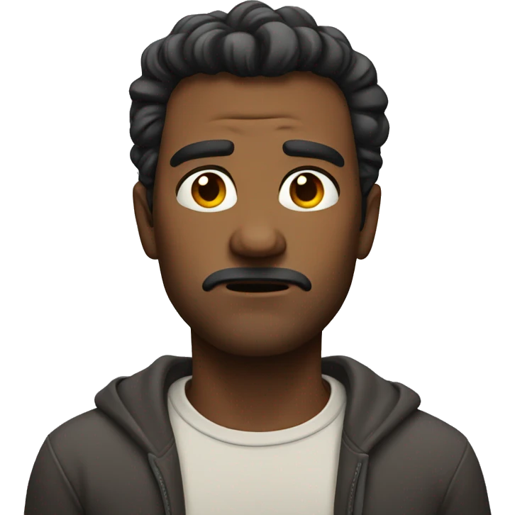 Man looking annoyed  emoji
