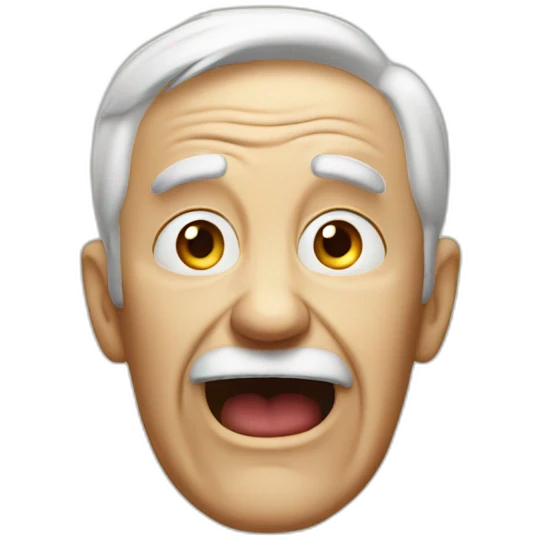 old man yells at customers emoji