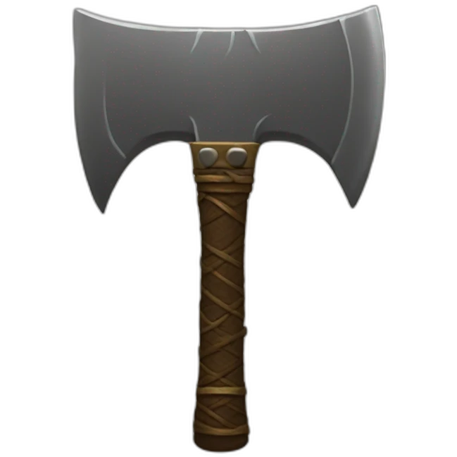 warrior dwarf axe emoji