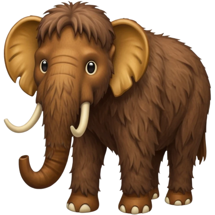 a brown Mammoth emoji