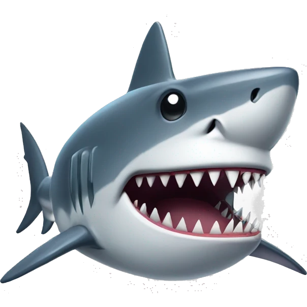 Shark with nails  emoji