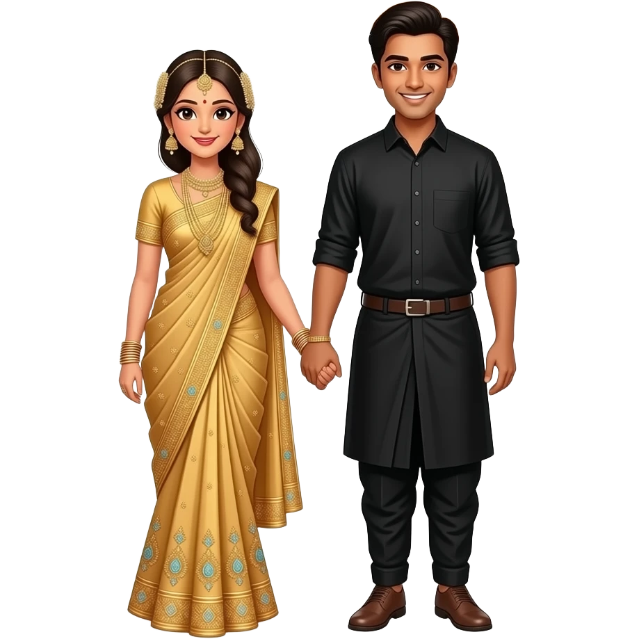 tamil iyer wedding  girl and boy together emoji
