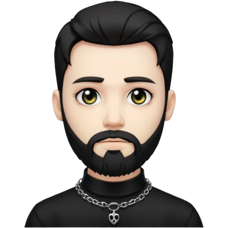 bearded goth emoji