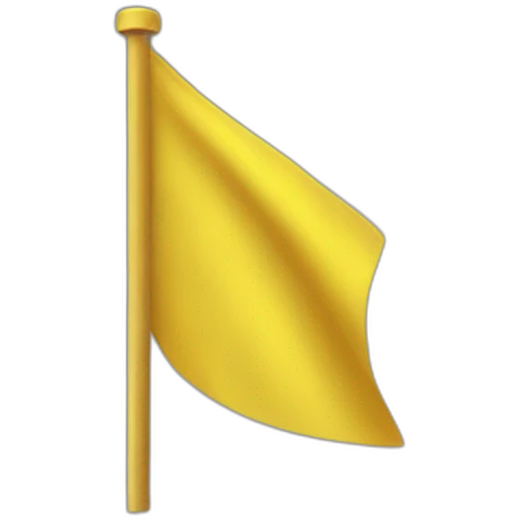Yellow flag emoji