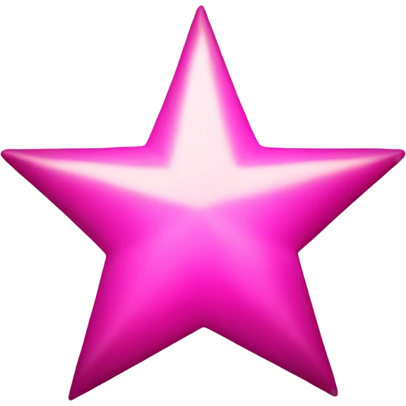 Pink star emoji